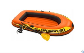 Надувная лодка  Explorer Pro 300 Intex 58358 + насос и весла