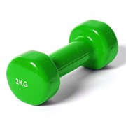 Гантель виниловая "York" 2.0 кг (зеленая) B35016