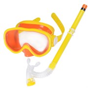 E33114-5 Набор для плавания детский маска+трубка (ПВХ) (желтый)