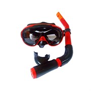 E39245-2 Набор для плавания юниорский маска+трубка (ПВХ) (красный)