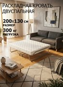 Раскладушка премиум класса Бенилюкс двуспальная с матрасом (200х130х40см)