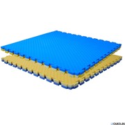 Буто-мат ППЭ-2040 (1 * 1) сине-желтый, 12284,  (1х1х0,40м)