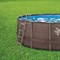 Каркасный бассейн SummerEscapes P20-1252-S +песочный фильт насос, лестница, тент, подстилка, набор для чистки DELUXE, скиммер (366х132см) - фото 102217