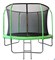 Батут 10FT SportElite 3,05м GB30201-10FT с защитной сеткой внутрь и лестницей, салатовый - фото 104791