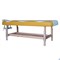 Массажный стационарный стол DFC NIRVANA, SUPERIOR, дерев. ножки, 1 секция, цвет беж.с желт. TS100 - фото 107680