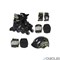 Набор: коньки ролик, защита, шлем Action PW-120B - фото 113117