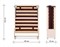 Раскладушка деревянная Основа сна Big ВЕНГЕ  (200x90х43см)+чехол+ремешок ОРЕХ - фото 114848