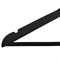 Вешалки-плечики 4 шт дерево/сталь, покрытие софт-фил, цвет чёрный (44.5x23x1.2 см) - фото 115712