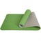 Коврик для йоги ТПЕ 183х61х0,6 см (зелено/серый) E33580 - фото 116044