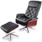 Массажное кресло /TV-кресло Calviano 95 с пуфом (черное, массаж) - фото 117974