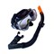 E39247-4 Набор для плавания взрослый маска+трубка (ПВХ) (черный) - фото 118582
