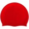 B31520-3 Шапочка для плавания силиконовая одноцветная (Красный) - фото 120869