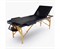 Массажный стол DFC NIRVANA, Relax Pro,  дерев. ножки, цвет черный (Black) TS3021_B1 / 219х91х84 см - фото 133009