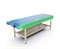 Массажный стационарный стол DFC NIRVANA, SUPERIOR2, дерев. ножки, 2 секции, цвет бирюз.с зелен. TS200 / 192х71х86 см - фото 133024