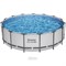 Бассейн каркасный  Steel Pro MAX BestWay 56438 + фильтр-насос, лестница, тент (457х122см) - фото 134133