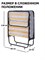 Раскладушка с матрасом  Эльвира  ПРЕМИУМ / 200х90х44 см - фото 134728
