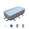 Bestway 56722 / Прямоугольный каркасный бассейн  412х201х122 см + фильтр-насос, лестница - фото 135368