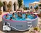 Надувной SUP-Бассейн IPOOLGO розовый 300 х 130 см / песочный фильтр, лестница, переходники, песок / 3012pinkPRO - фото 135613