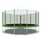 Батут DFC Trampoline Fitness 14ft наружн.сетка, св.зел. (427см) 14FT-TR-LG - фото 135703