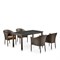 Комплект плетеной мебели T256A/Y350A-W53 Brown  4Pcs - фото 136288
