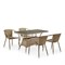 Комплект мебели из иск. ротанга T198D/Y137B-W56 Light Brown (4+1) - фото 136384