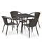 Комплект плетеной мебели T282BNT/Y137C-W53 Brown 4Pcs - фото 136519