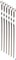 Набор прямых шампуров 550мм 6 шт в чехле - фото 88175