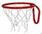 Кольцо баскетбольное с сеткой №5. D кольца - 380мм.