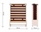 Раскладушка деревянная Основа сна Big ОРЕХ   (200x90х43см)+чехол+ремешок - фото 97845